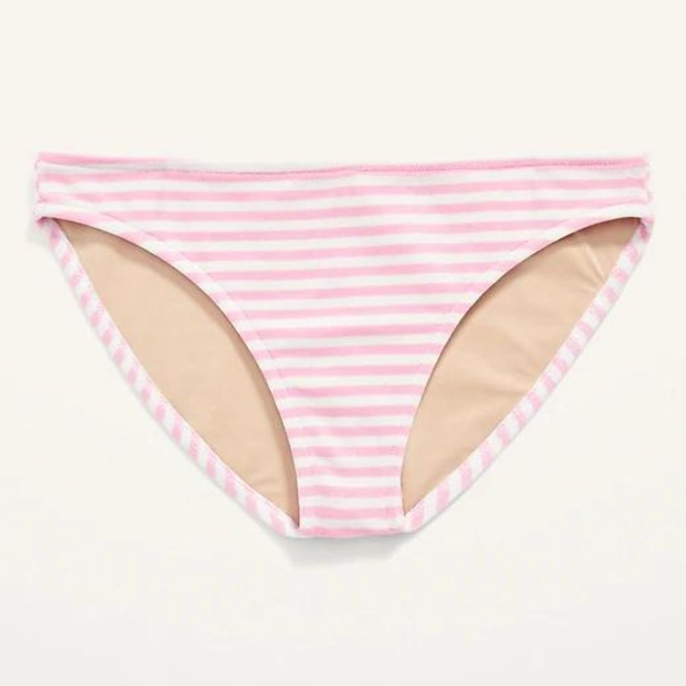 Old Navy Low-Rise Striped Terry Classic Bikini Swim Bottoms for Women New - Picture 4 of 8